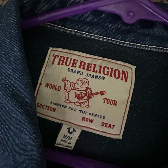 TRUE RELIGION OVERSIZED DENIM JACKET - Picture 6 of 13